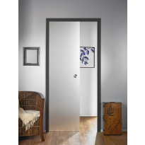 Lasiliukuovi Stella Pocket Door M10, hidastimella, 1025x2040mm, musta karmi
