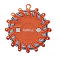 Varoitusvalo Mareld Glow, IP67, vilkulla, akkukäyttöinen, oranssi