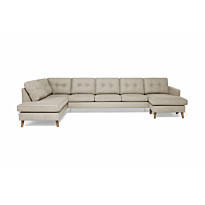 U-Sohva Andrarum Monroe Large Divaani Oikea beige