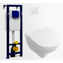 Seinä-WC -paketti Villeroy &amp; Boch O.Novo Compact DirectFlush Soft Close -kannella