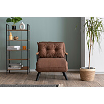 Vuodetuoli Linento Furniture Sando Single Light Brown ruskea, Verkkokaupan poistotuote