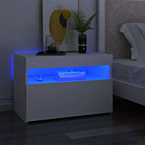 Yöpöytä LED-valoilla, 60x35x40cm, eri pakkauskokoja ja värejä