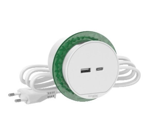 Schneider Electric USB-pistorasiayksikkö A+C