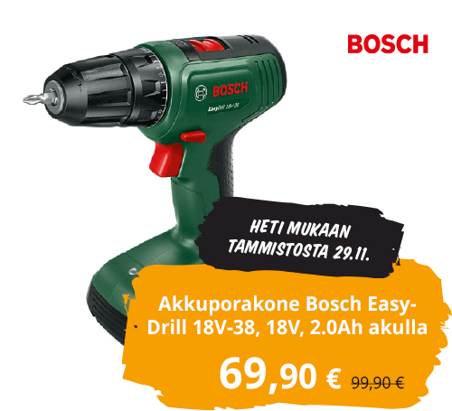 Akkuporakone Bosch EasyDrill 18V-38, 18V, 2.0Ah akulla