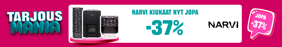 Narvi kiukaat jopa -37%